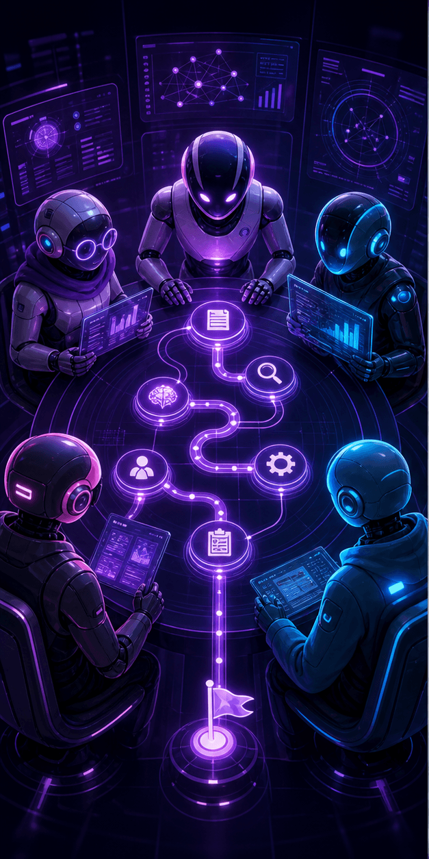 CrewAI Career Roadmap Team project visual